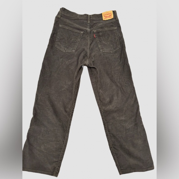 Levi’s Ribcage Straight Ankle Corduroy Pants Gray Size 30 - Picture 7 of 9